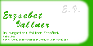 erzsebet vallner business card